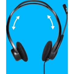 Logitech PC Headset 960 USB - Premium Sound & Comfort for Crystal Clear Communication